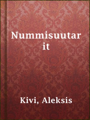 cover image of Nummisuutarit